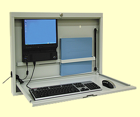 Ultra-Sleek Informatics Wall Desk